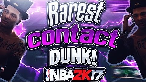 NBA 2k17- THE RAREST CONTACT DUNK YOU WILL EVER SEE! SLASHER MONTAGE NBA 2k17!!