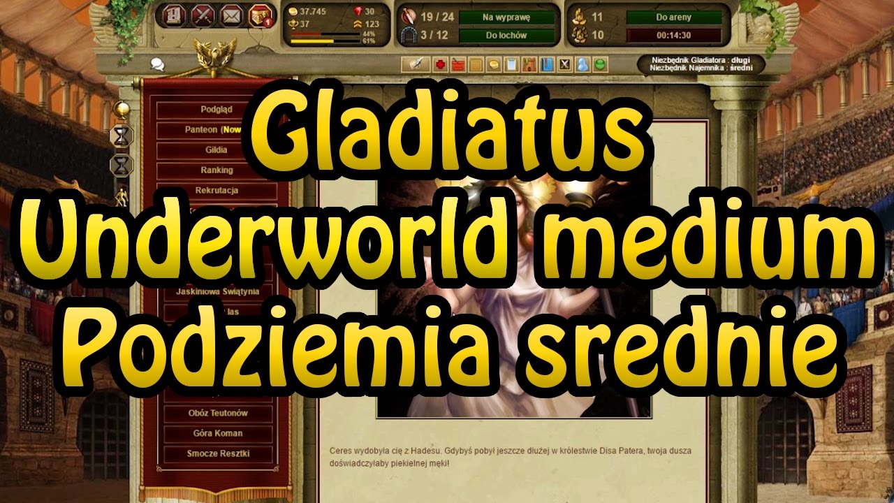 Gladiatus PL- Underworld lvl medium | Podziemia na poziomie średnim #10