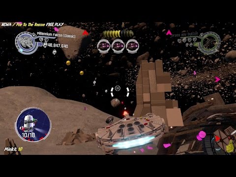 Lego Star Wars The Force Awakens: NSWA / Poe to the Rescue FREE PLAY (All Minikits & Red Brick)- HTG