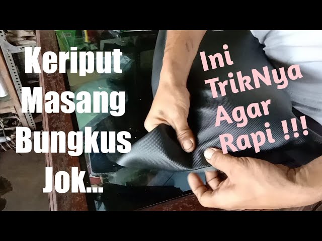 Pasang Bungkus Jok Motor Keriput, Ini Triknya... class=