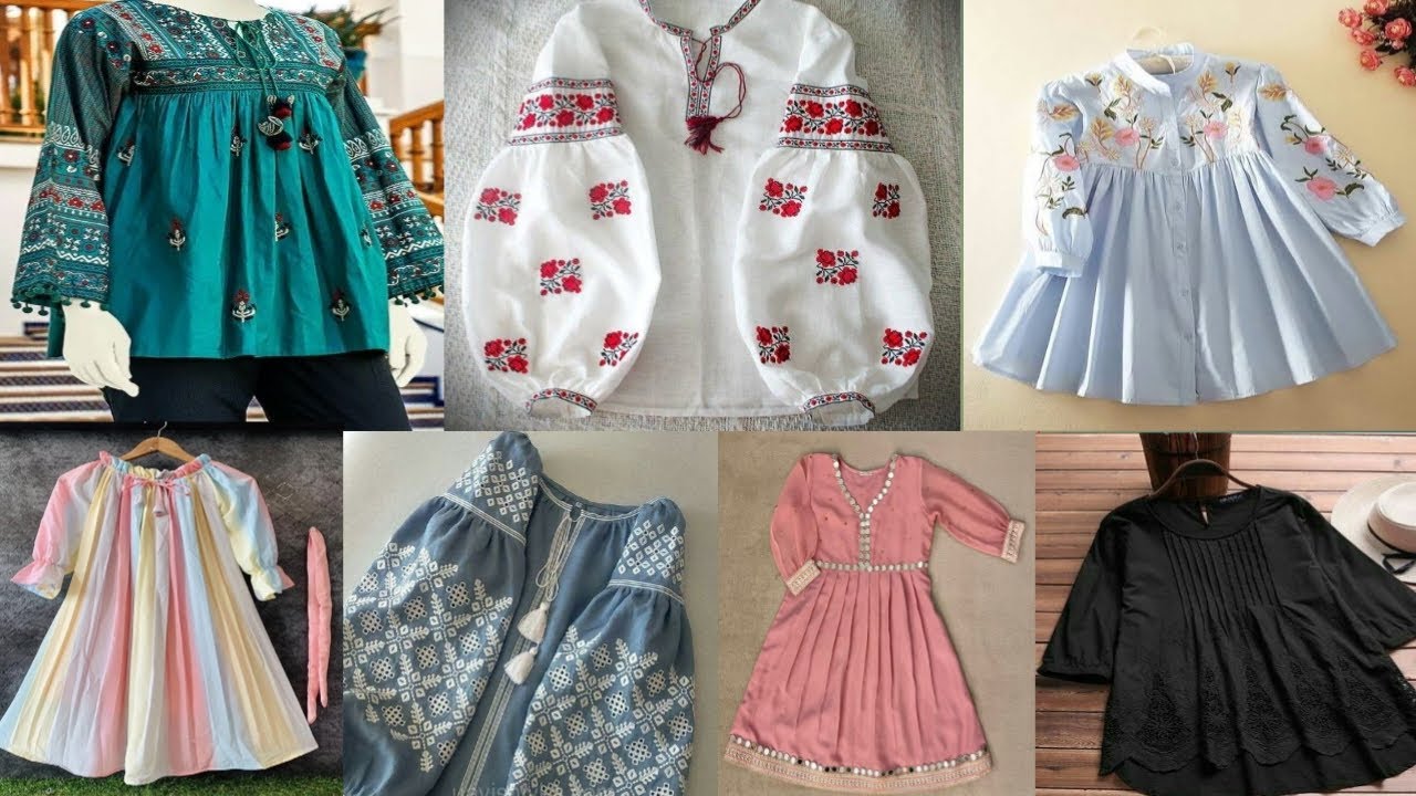 Latest simple stylish and trendy top design for girls/ shirts design for girls