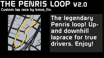 GTA V ONLINE | PS3 Custom race | The Penris Loop v2.0