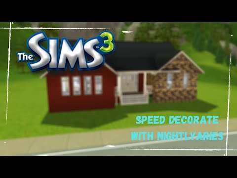Speed Decorate | The Sims 3 Speed Build | Collab W/ NightlyAries