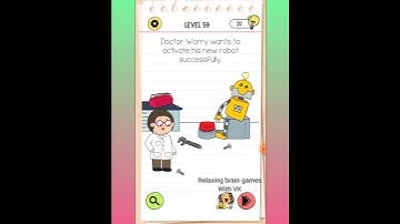 BRAIN TEST 4: LEVEL 59 Doctor worry wants to activate his ..