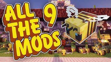 Minecraft All The Mods 9 EP 1 - Productive Bees Mod 1.20 ATM9 How to Start with Vanilla Bees!