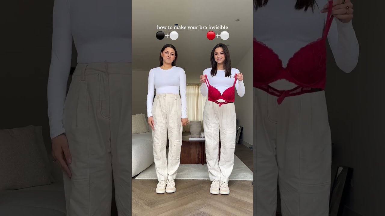 Wear A Red Bra If You White T Shirt Make Sure To Subscribe For Fashion