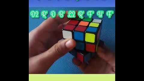 HOW TO MAKE VERTICAL STRIPES PATTERN ON A 3*3 RUBIKS CUBE #SHORTS #RUBIKSCUBEPATTERN #RUBIKSCUBE