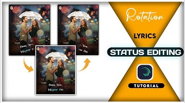 How to Make Trending Rotation Text Animation Lyrical Status | Alight Motion video editing tutorial