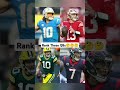 Rank These QBs #nfl #quaterback