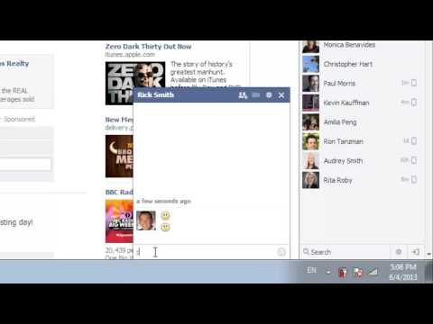 Come fare simboli popolari a Facebook Chat