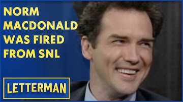 Norm Macdonald vertelt over zijn ontslag bij "Saturday Night Live" | Letterman