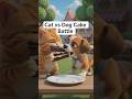 Cat vs Dog Giant Cake Battle 🎂😂 | Funny Silent Cartoon #funnycartoons #happykidscartoons