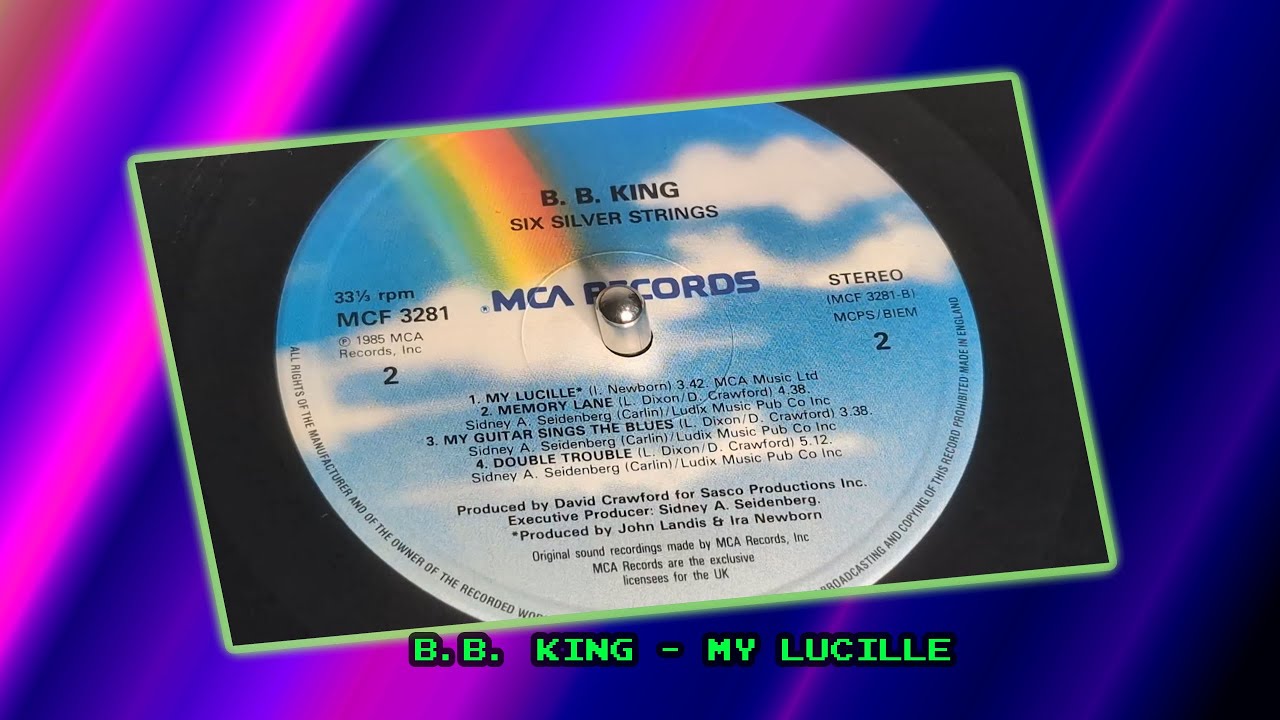 洋楽 LP B.B. King / Me And My Lucille B.B. King - My Lucille (1985 Vinyl LP) - YouTube