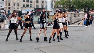London amazing show [4K HD] dancing girls with music in London Greater