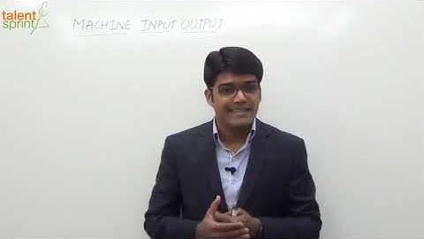 Introduction of Machine Input-Output in Hindi |Reasoning Ability in Hindi|TalentSprint Aptitude Prep