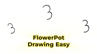 Turn the number 333 into a beautiful flower pot drawing with this easy and satisfying art tutorial!
