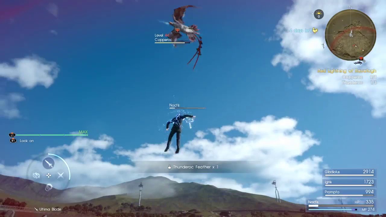 FINAL FANTASY XV -  Red Lightning of Ravatogh - Walkthrough GamePlay