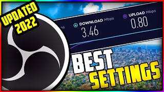 *NEW* Best OBS Streaming Settings For Slow Internet For 2022! ( OBS Tutorial)
