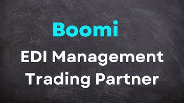 BOOMI EDI  B2B    EDI  Management  Trading Partner  Test 13