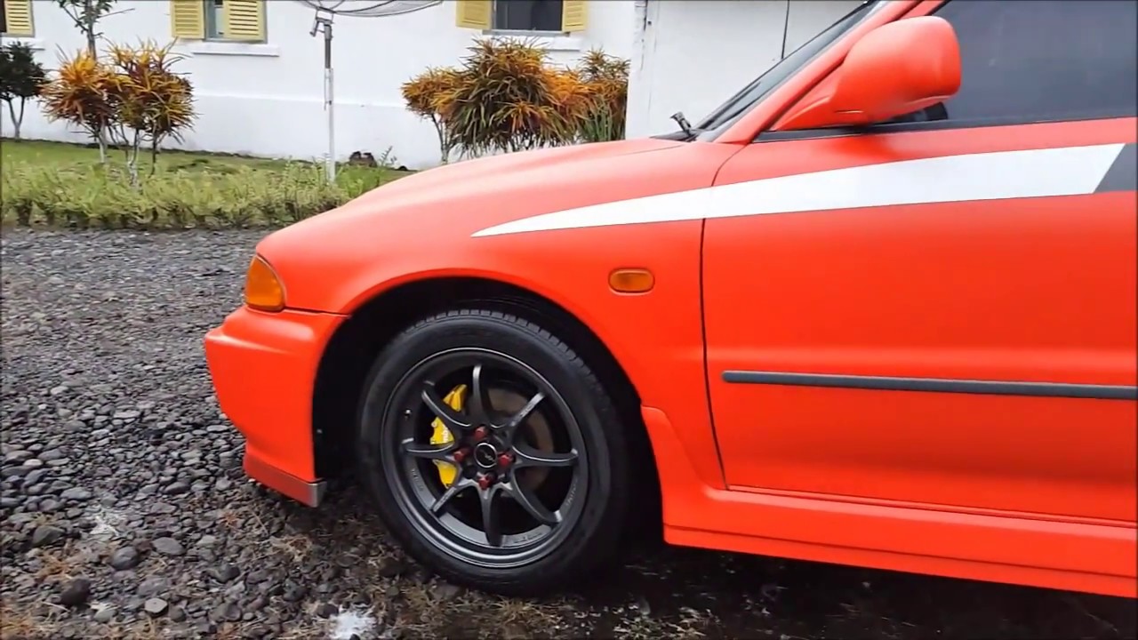 JEJAK MERAH Lancer GLXi 1994 Body Convert Evolution 3 GSR YouTube