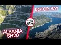 Albania the famous sh20 road theth national park kotor bay  motorcycle tour to balkans 2022