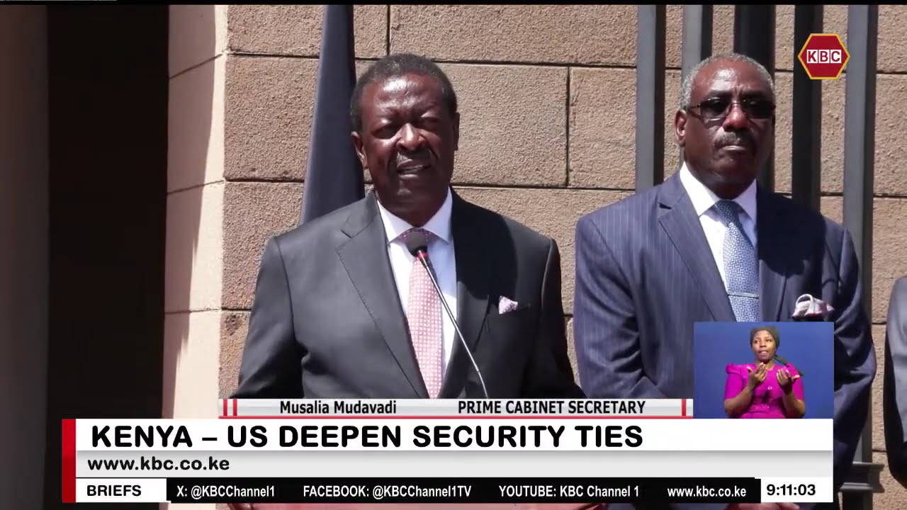 Kenya and the United States agree to deepen cooperation in defence, peace, and security