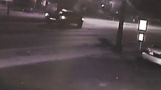 Surveillance video shows wheelchair being thrown after hit-and-run crash
