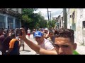 Gran manifestación en la Habana Cuba  tras la crisis económica
