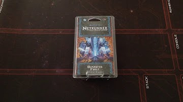 Netrunner Mumbad cycle Business first datapack Runner review
