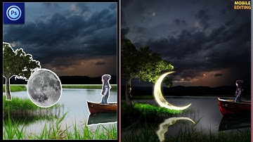 The Lost Moon - Ps Touch Photo Editing Tutorial | Mobile Editing