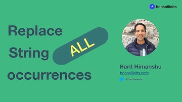 How to find and replace all occurrences of a String in JavaScript