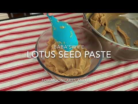 Baba’s Wife Lotus Seed Paste, recipe by Karen Chan