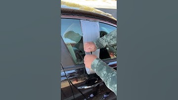 He puts duct tape on the window to open it! #shorts