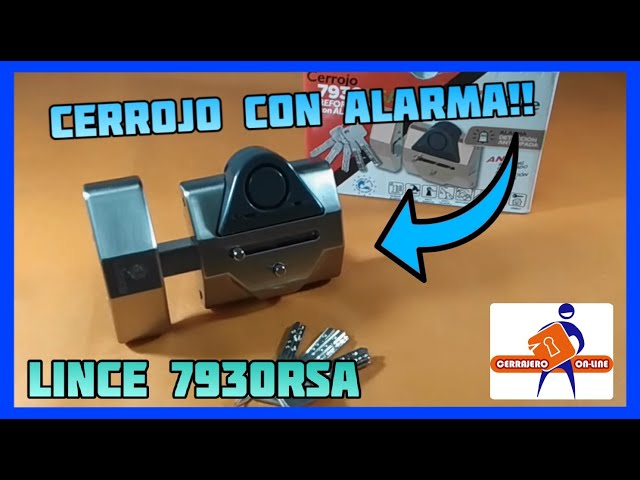 Pack cerrojos con alarma (hogar y trastero) 7930RSA+7930RSATRAS Dorado