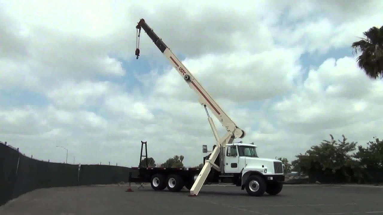 1999 Volvo WG64 USTC 2800JBT 28 Ton Crane Truck For Sale YouTube