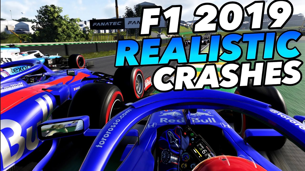 F1 2019 REALISTIC CRASHES YouTube