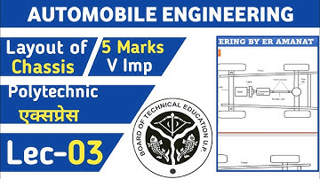 Automobile Engineering || Mechanical 5th Semester || Layout of Chassis || Lec-03 || @BTEUP @apextech
