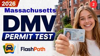 Massachusetts Learner's Permit Test 2026: RMV Questions & Answers. #drivingtest #massachusetts screenshot 4