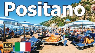 Positano, Italy  4K Walking Tour  Panoramic Views, Restaurants, and Beach