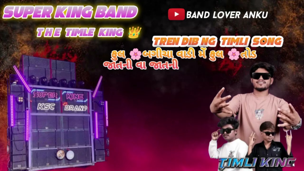 Super King Band non stop timli ફુલ 🌸બગીચા વાડી મેં ફુલ 🌸તોડ જાતની વા જાતની વા... જમના  #timlisong 