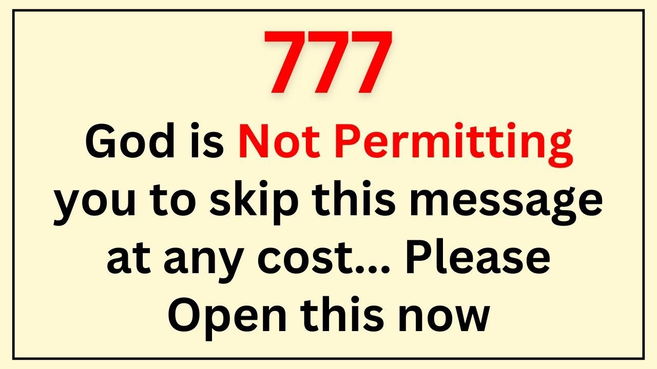 🕊️God is not permitting you to skip this message at any cost... Please Open this now.. #Jesus