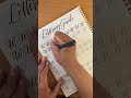 Calligraphy- W’s #workbook #moderncalligraphy #learningcailigraphystyle #asmr #satisfying #shorts