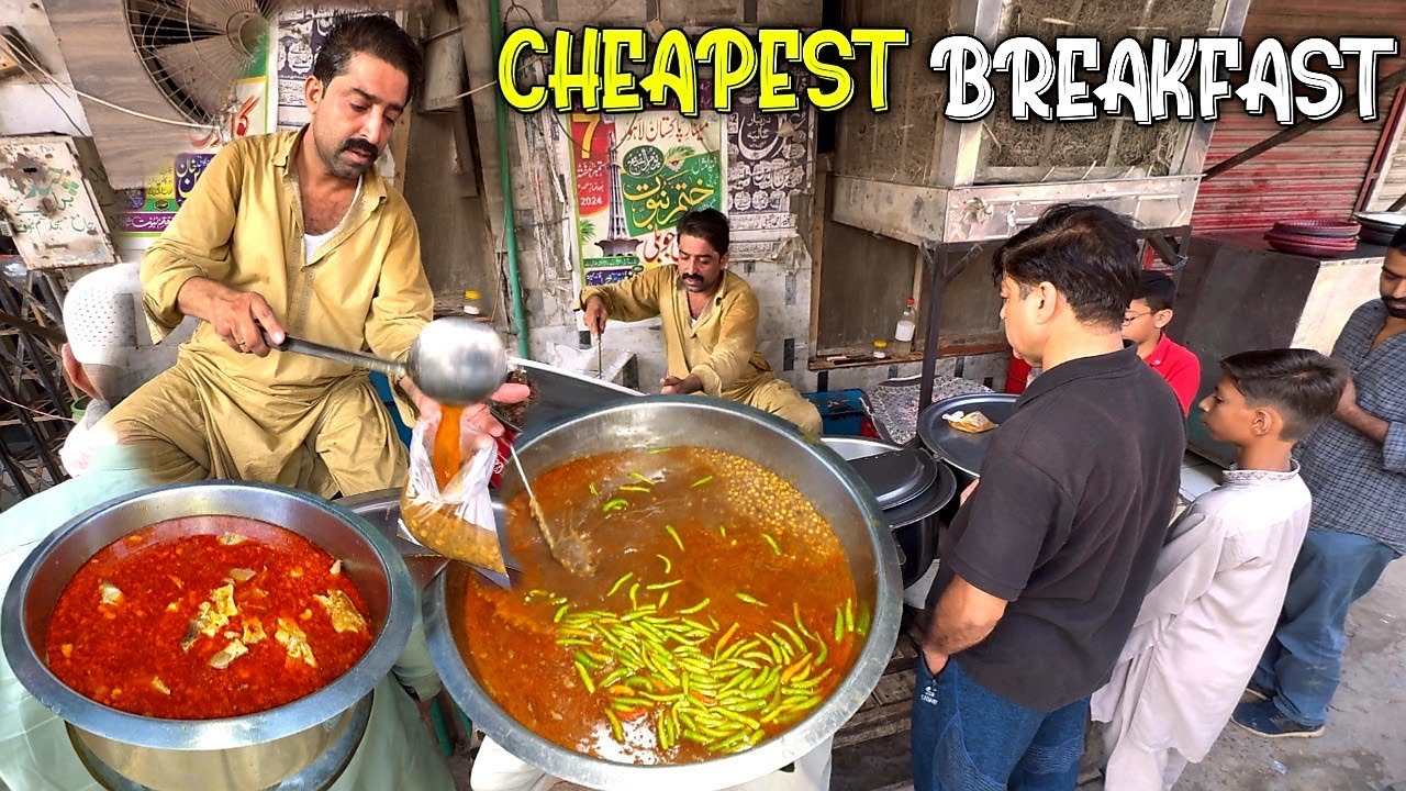 BEST STREET FOOD BREAKFAST VIDEO COLLECTION 😍| BONG PAYE | NAAN CHANAY | SAAG PARATHA