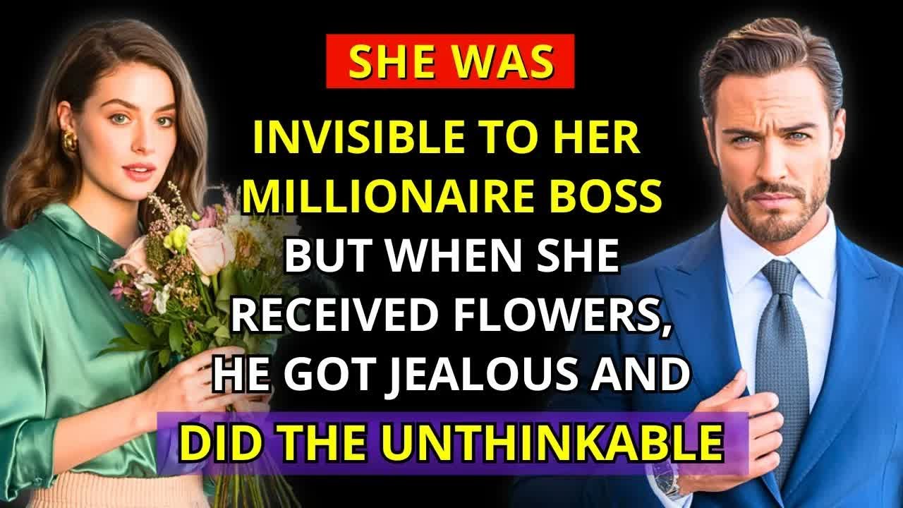 She Was INVISIBLE to Her MILLIONAIRE Boss — But When She Received FLOWERS, He Got Jealous and Did