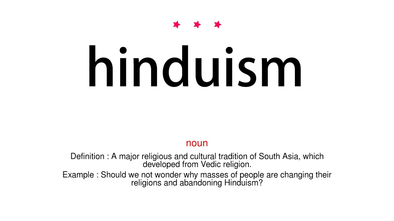 How to pronounce hinduism - Vocab Today - YouTube