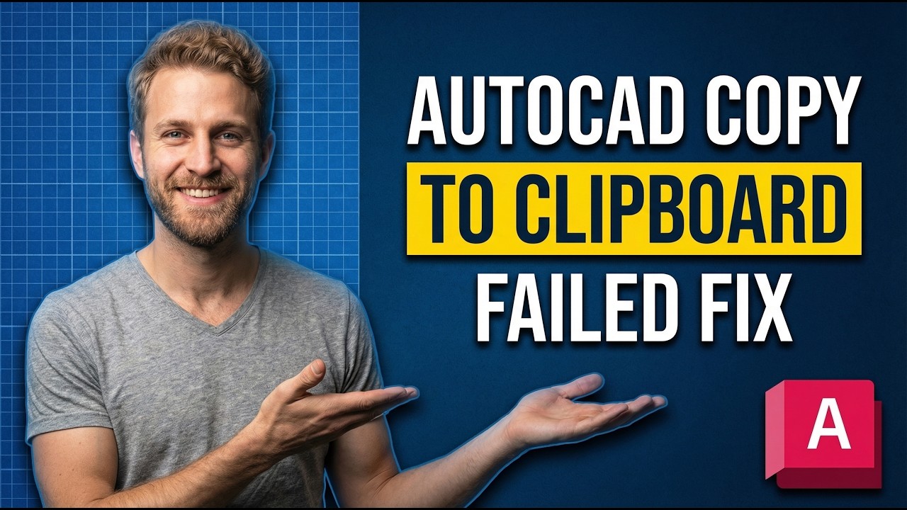 AutoCAD Copy To Clipboard Failed Fix (2026 Easy Guide) - YouTube