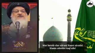 Əlinizi Imam Zamandan Əf Qeyrisindən Üzün Ümə