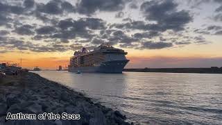 Anthem of the Seas Sail Away  Space X Launch  Port Canaveral, FL  April 23rd, 2024