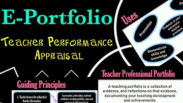 E-Portfolio | Digital Portfolio | Teacher Performance Appraisal Part 1 | Professional Portfolio
