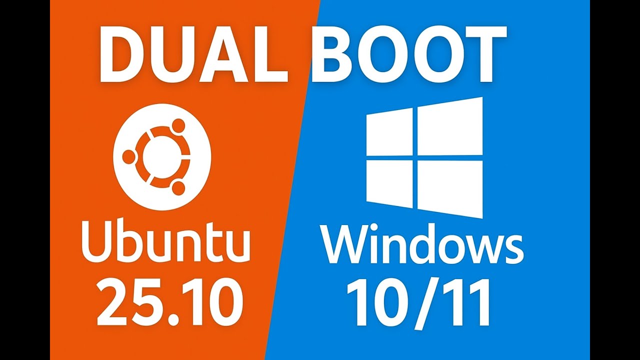 How to dual boot ubuntu 25.10 and windows 10/11 - YouTube